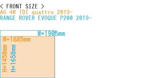 #A6 40 TDI quattro 2019- + RANGE ROVER EVOQUE P200 2019-
